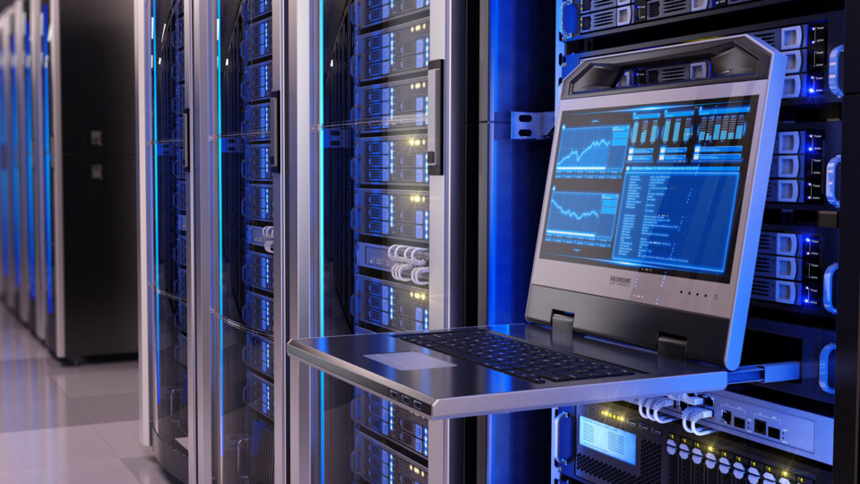 Serverrom i et datasenter